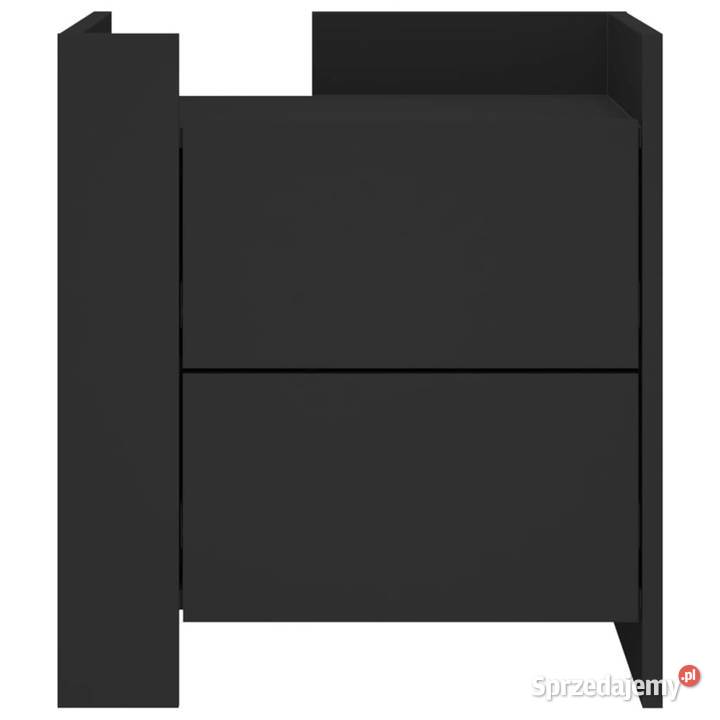 Szafka nocna czarna 45x50x50 materiał mazowieckie