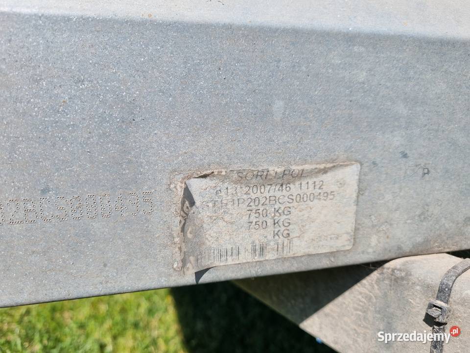 Przyczepa Neptun remorque 1 b75 Neptun Do samochodów osobowych Rokietnica