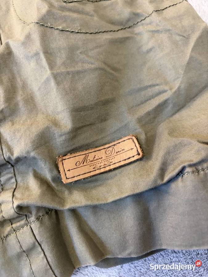 Kurtka parka zielna jesień wiosna khaki jeans podkarpackie Jasło