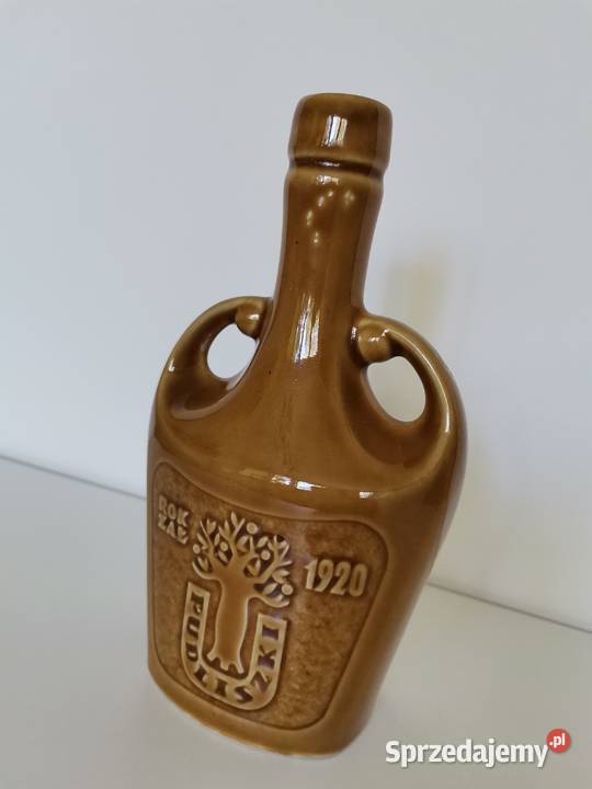 Stara butelka Kremogen Pudliszki 1920 porcelit Katowice