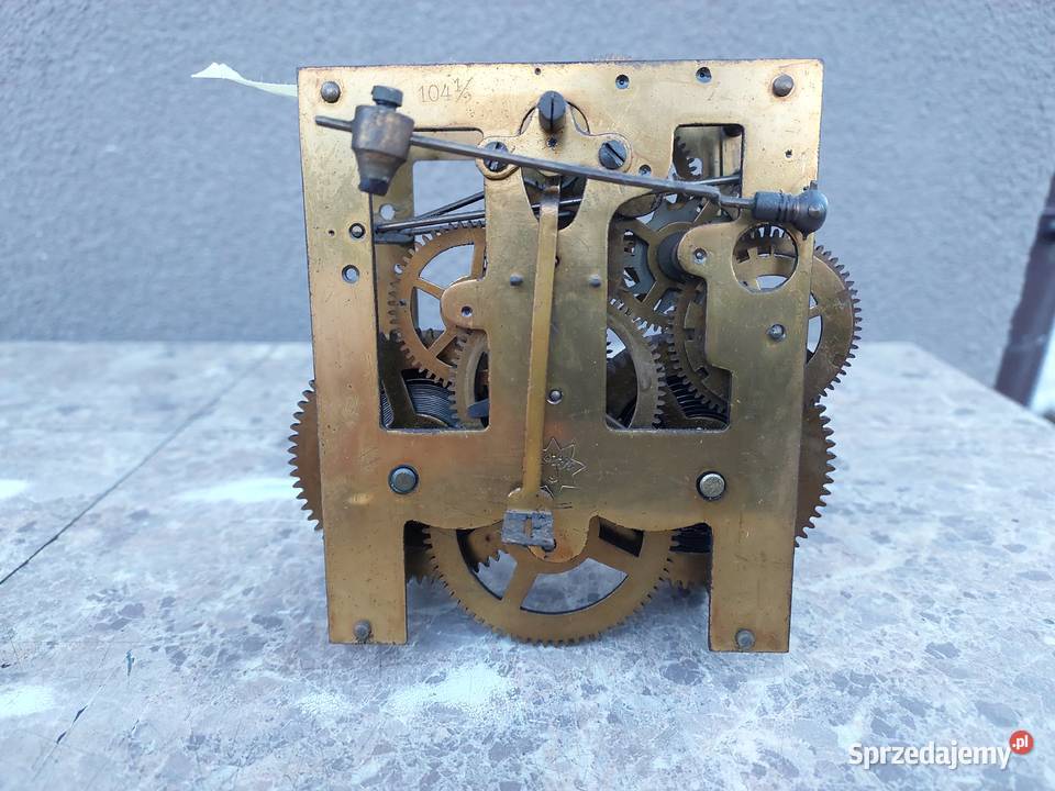 686 Mechanizm starego zegara ściennego Junghans Tczew
