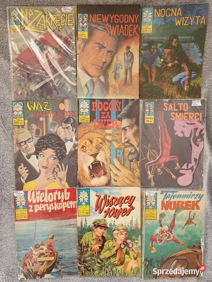 Kapitan Żbik zestaw 25 komiksów wydanie II Polskie Gdynia