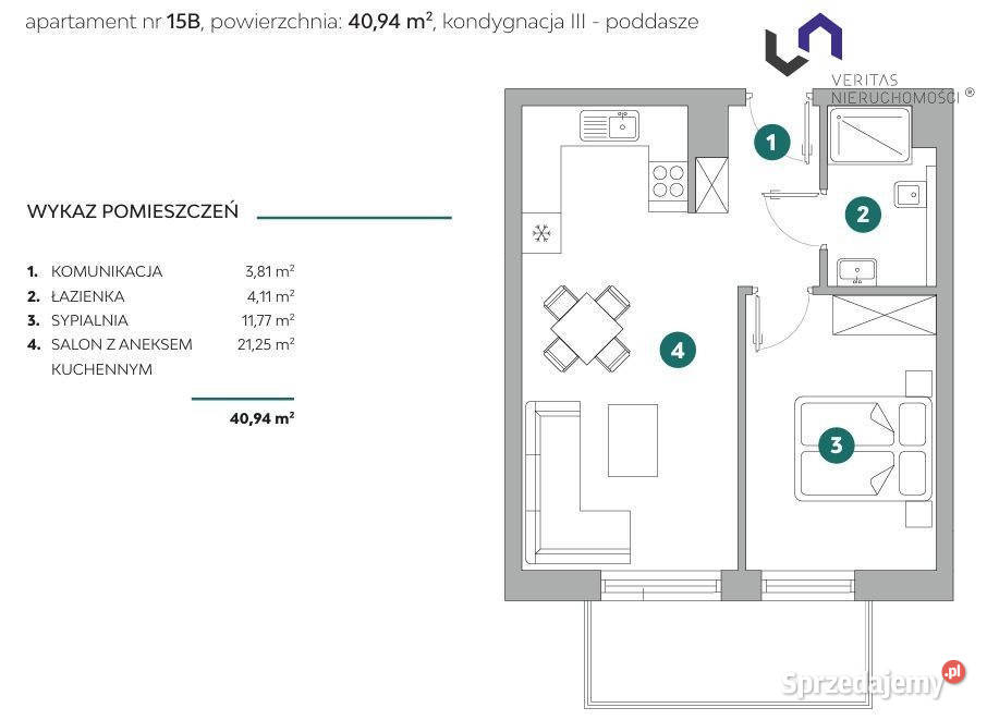 Mieszkanie 4089m2 2 pok BielskoBiała Sprzedaż Bielsko-Biała
