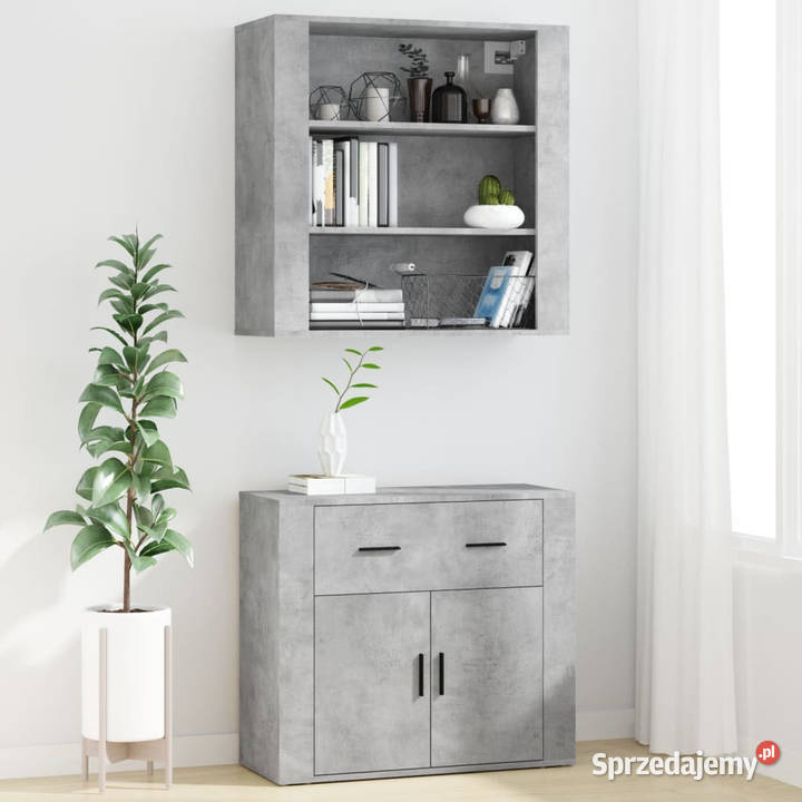 Wysoka szafka szarość betonu WM3185379 Warszawa