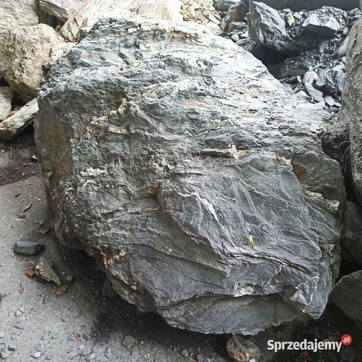 Głaz Czarny duży kamień głazy czarne Antracytowe