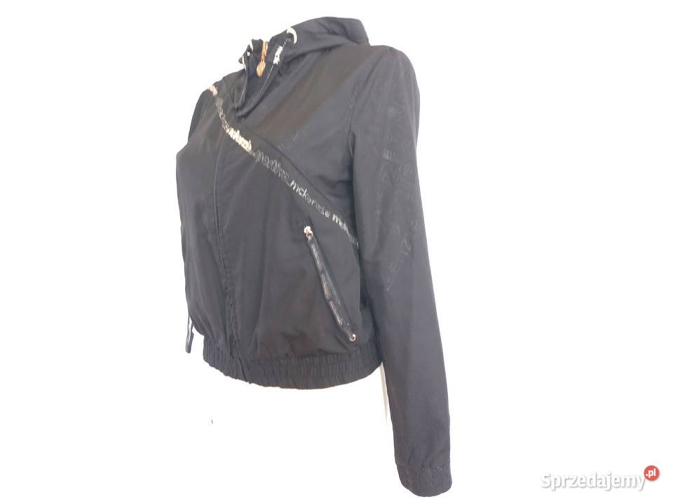 Kurtka czarna Dwustronna letnia Damska r 3638 czarny Białystok sprzedam