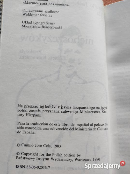 Camilo Jos Cela Mazurek dwóch nieboszczyków Kielce