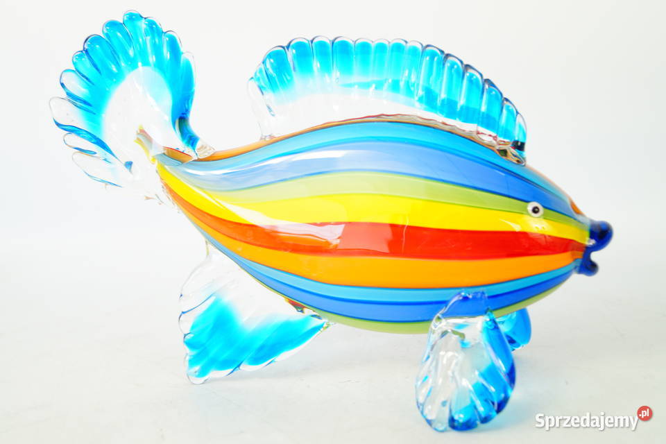 Figura Murano style RYBA rybka kolorowa Gizałki