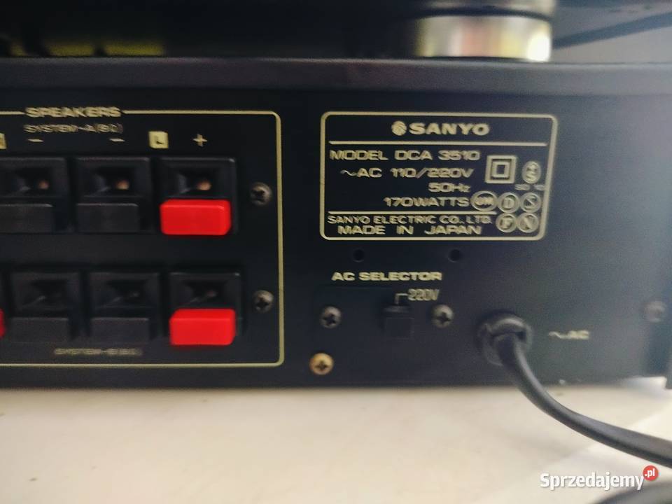 wzmacniaccz i tuner sanyoDCA3510FMT3510L Audio Mińsk Mazowiecki sprzedam