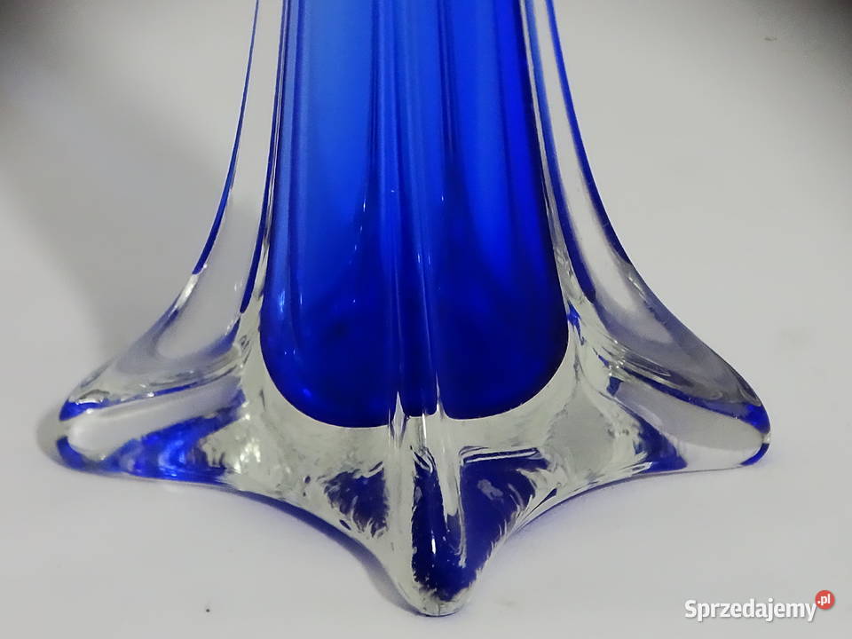 Wazon dekoracyjny szkło artystyczne lubelskie Biłgoraj