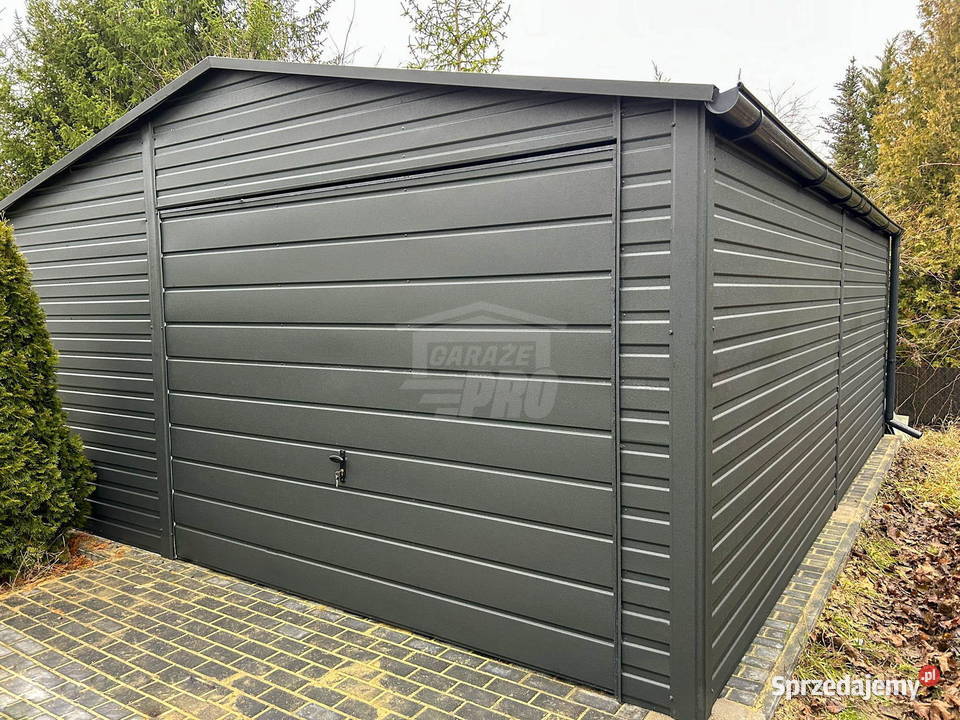 Garaż blaszany 5x6m brama uchylna okno drzwi 30m2 Elbląg