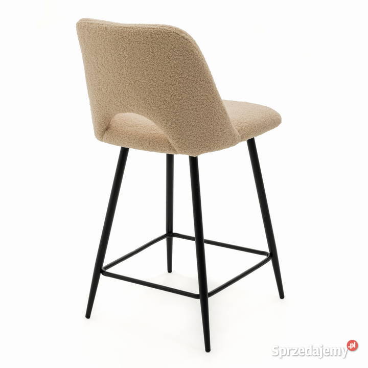 Hoker Tapicerowany Oro Boucle Ciemnobeżowe Tarchały Małe