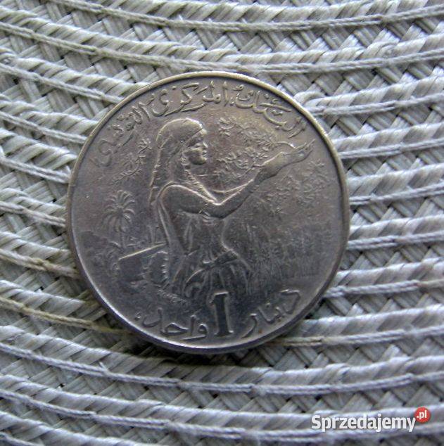 Tunezja 1 Dinar 1976r wielkopolskie Kalisz sprzedam
