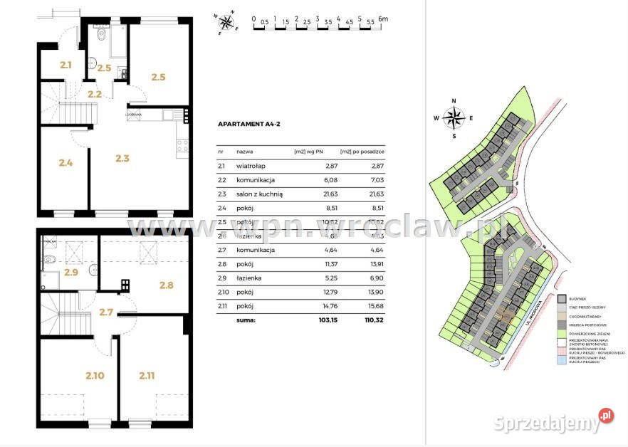 Mieszkanie Wrocław 10315m2 6 pokoi