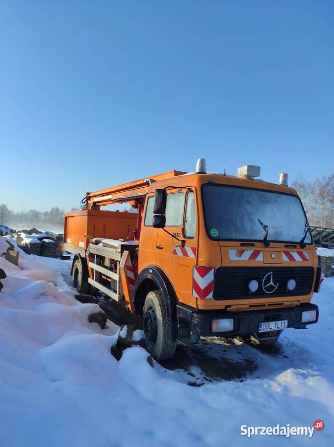 STAN IGŁA Podnośnik koszowy zwyżka Ruthmann MTS pomarańczowy Lachowice