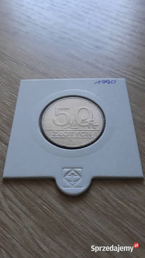 50 złotych1990 r mennicze miedzionikiel Konin