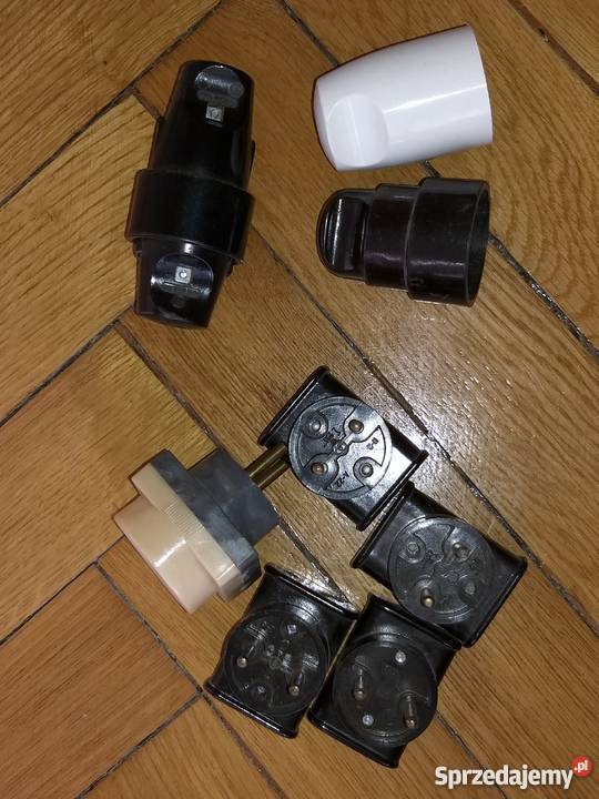 Rozgałęziacz bakelit retro i końcówki Warszawa