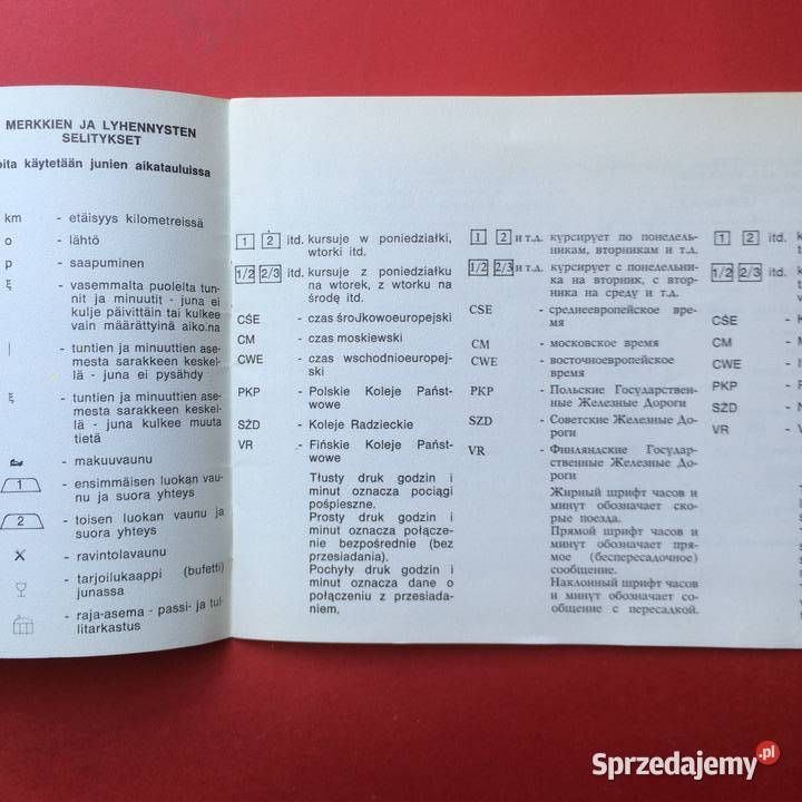 1401 Informator PKP Polska Finlandia