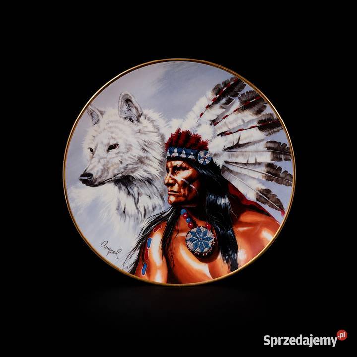 Talerz Kolekcjonerski Spirit of the White Wolf Poddębice