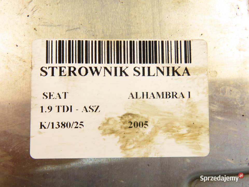 STEROWNIK SEAT ALHAMBRA I 19 TDI ASZ 038906019NA sprzedam