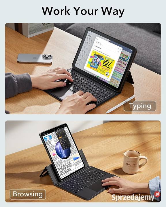 ESR Etui na iPad Pro 11 M5M4 20252024 GSM Pozostałe Zawiercie