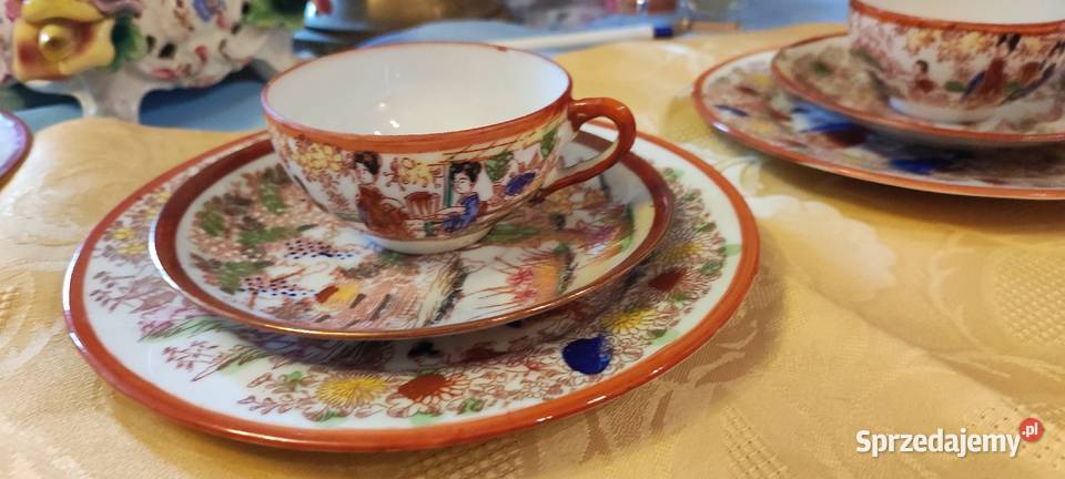 Zestawy śniadaniowy do mokki porcelana Japonia
