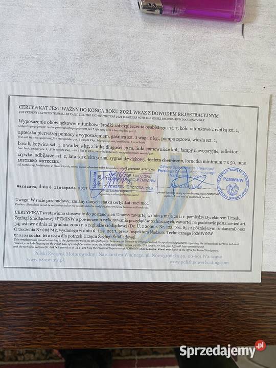 Motorówka Volvo penta 1986 662 kw stan podlaskie Kleosin