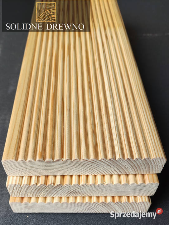 Deska Tarasowa ryflowana gładka 28x145 deski Wykończenie Kołbiel