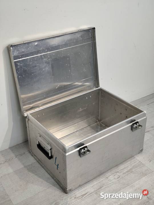 Solidna skrzynia aluminiowa transportowa Militaria