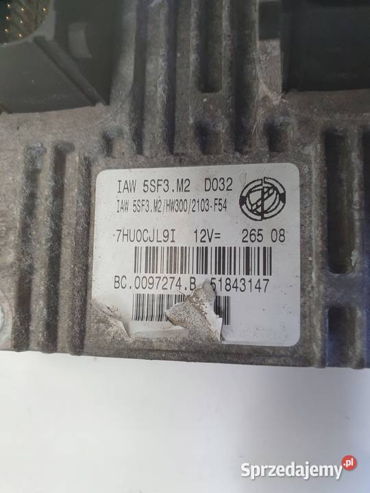 Fiat Grande Punto 14 8V STEROWNIK SILNIKA Rudka