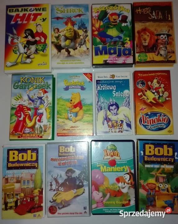 Kasety VHSfilmy dziecistan b Kultura i Rozrywka