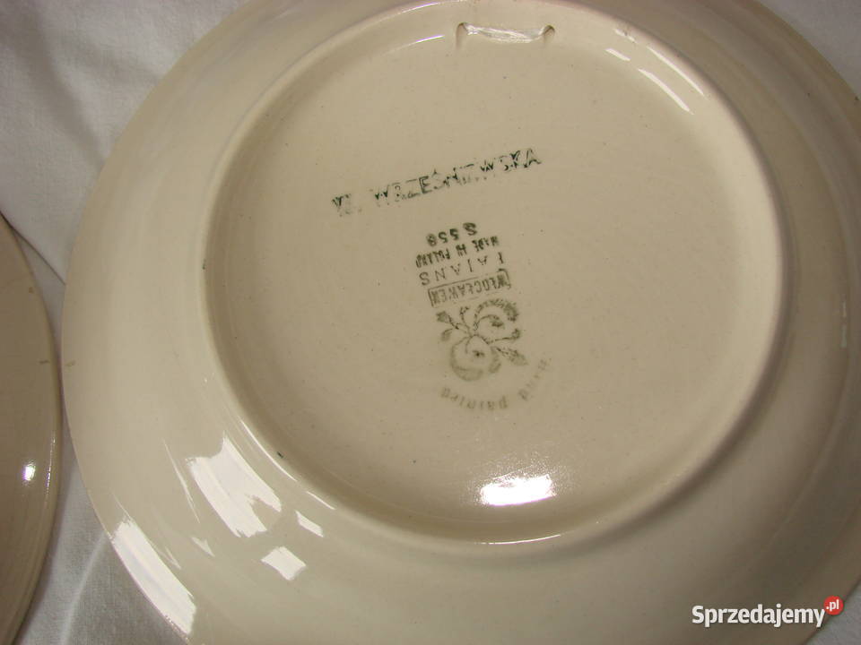 Włocławek fajansowy talerz PRL Pruszcz Gdański sprzedam