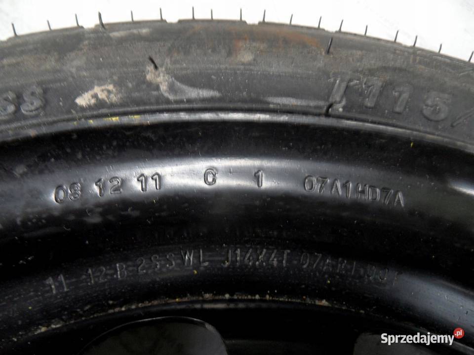 NISSAN MICRA koło dojazdowe 1157014 88M 4x100