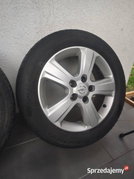 4 alufelgi 16 OPEL z oponami letnimi 20555 wielkopolskie Jarocin
