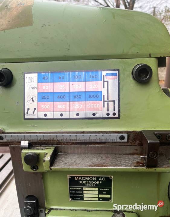 Wiertarka ze stołem krzyżowym frezarka do metalu Maków Podhalański