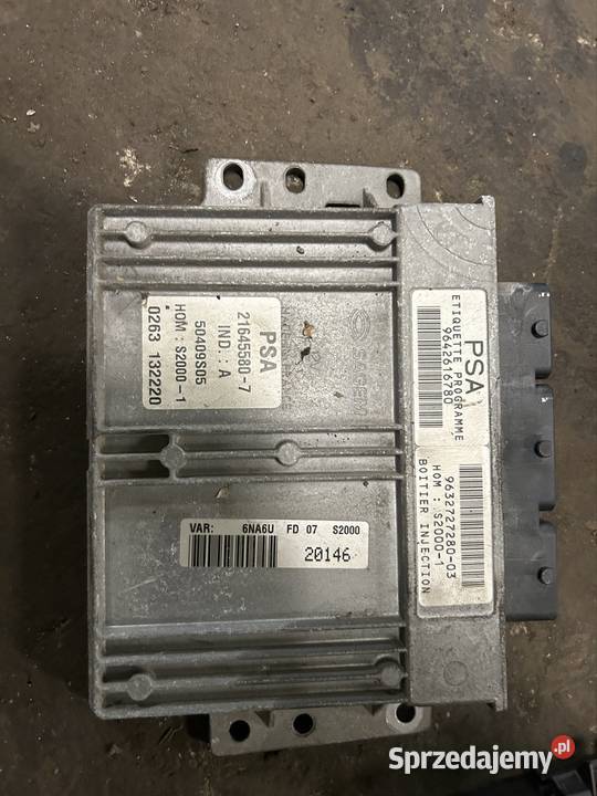 Sterownik silnika zestaw startowy citroen xsara