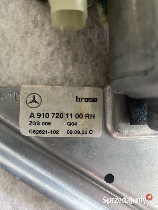 Mechanizm podnoszenia szyby Mercedes Sprinter Jasienica