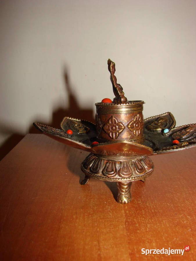 orientalna miedziana podstawka na kadzidełka Pruszcz Gdański
