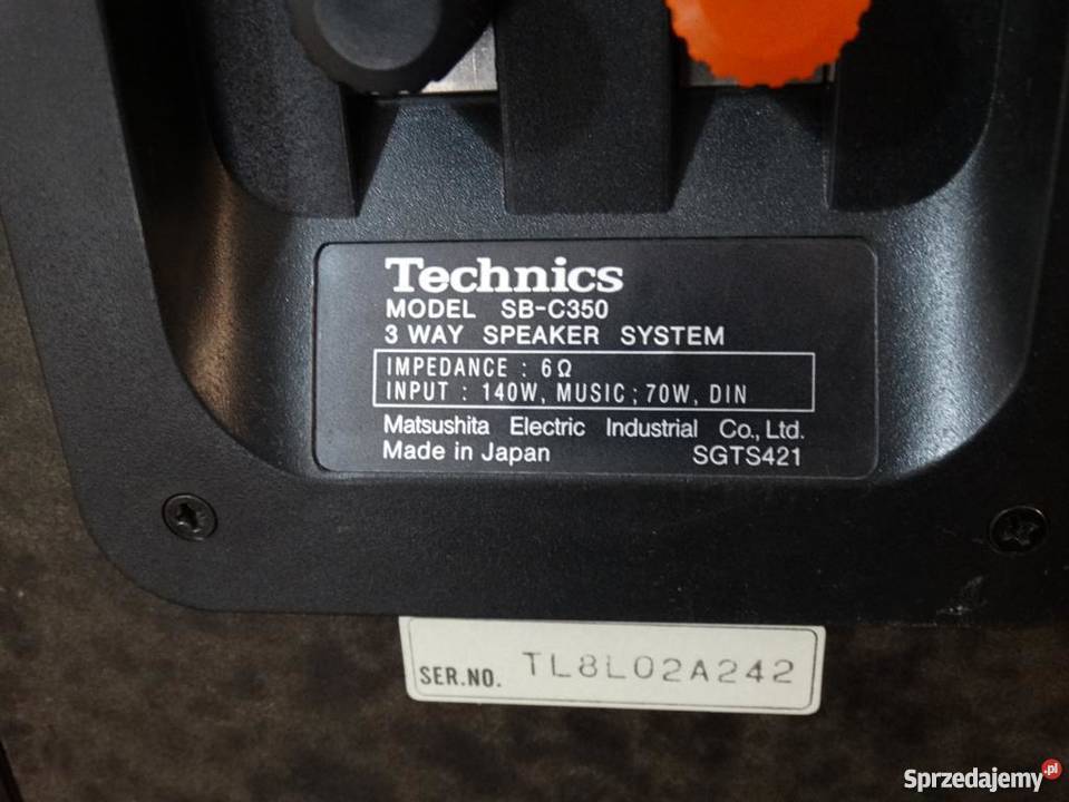 Kolumny Technics SBC350 2 x 140 wat WYSYŁKA podkarpackie Jasło