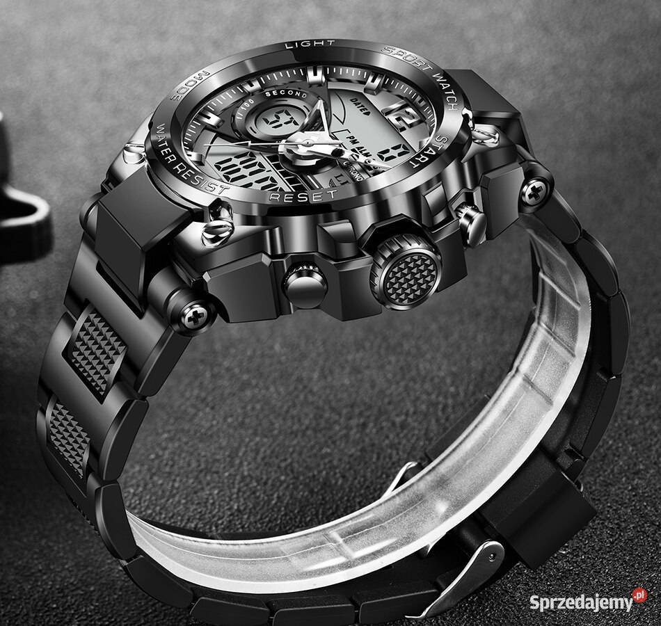 Zegarek męski cyfrowy sportowy stoper LED męskie Gorzów Wielkopolski