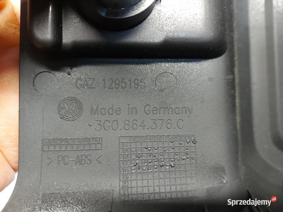 VW Arteon 3G8 2018r OSŁONA TUNELU KRATKA NAWIEWU osobowe