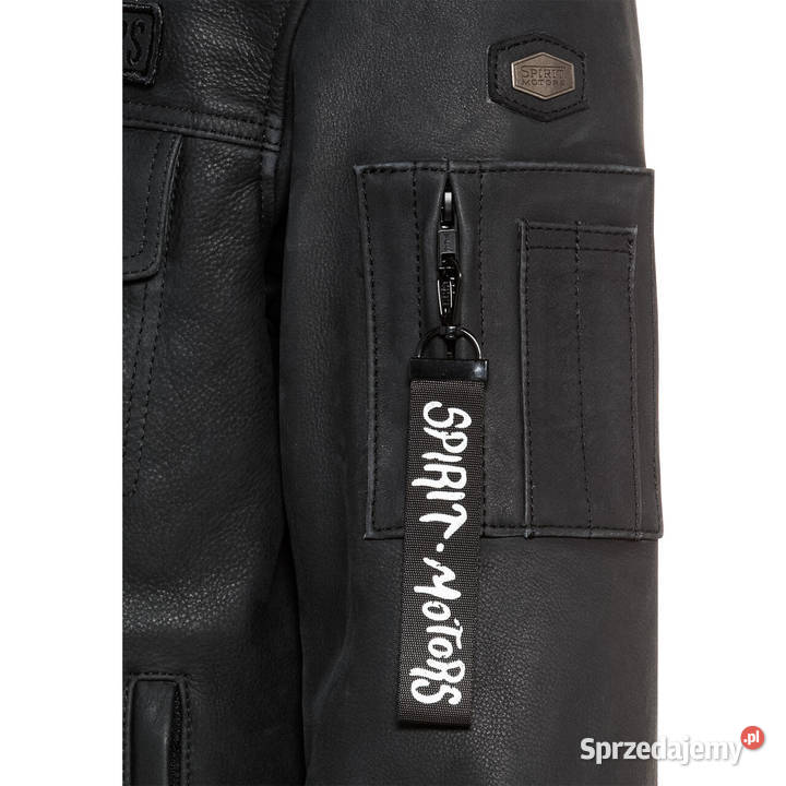 Kurtka motocyklowa skórzana Spirit Motors Mad Kurtki Zielona Góra