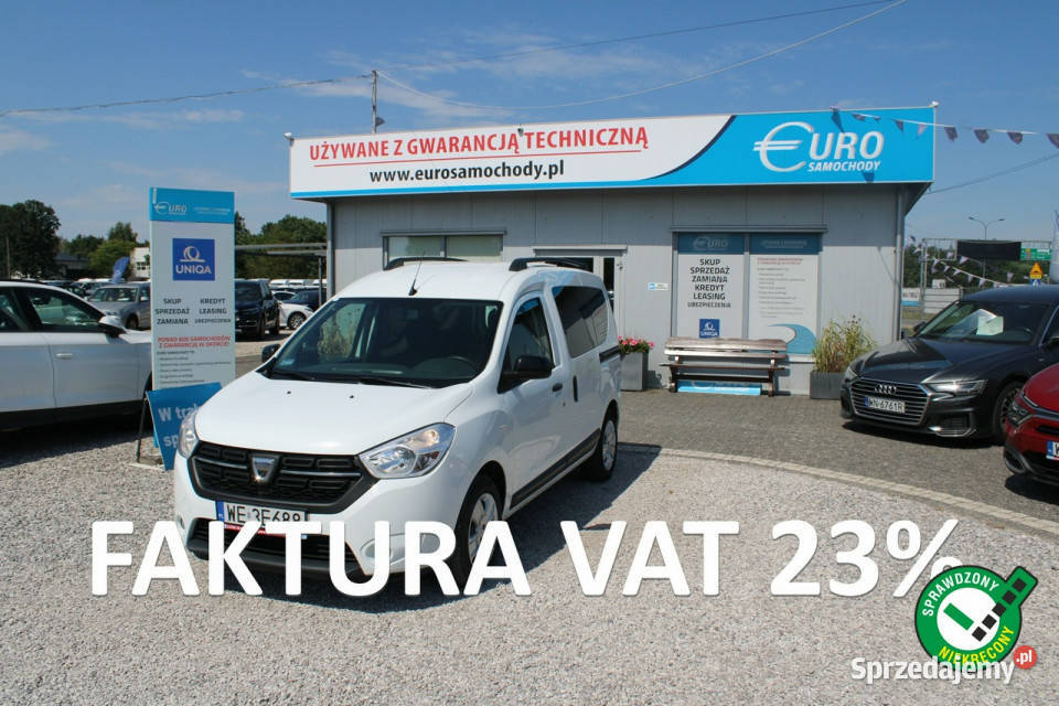 Dacia Dokker 15LAUREATE Netto 31626 PLN Fvat system Start-Stop mazowieckie Warszawa