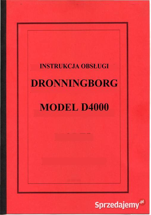 Instrukcja obsługi Dronningborg D4000 D 4000 Szamotuły