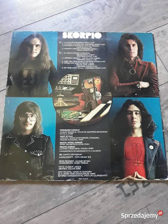 Archiwum węgierskiego rocka SCORPIO A Rohanas