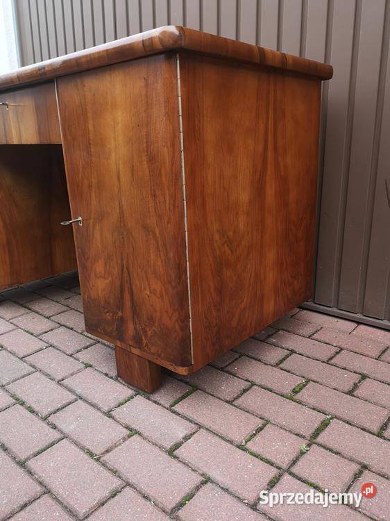 Biurko ARTDECO Orzech Zgrabne Stare Antyk Swarzędz