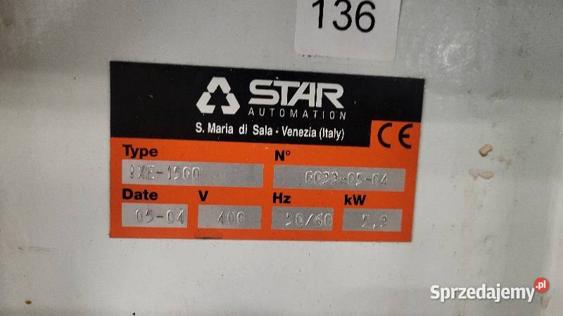 Robot 3osiowy STAR IXE1500460 manipulator 2 sprzedam