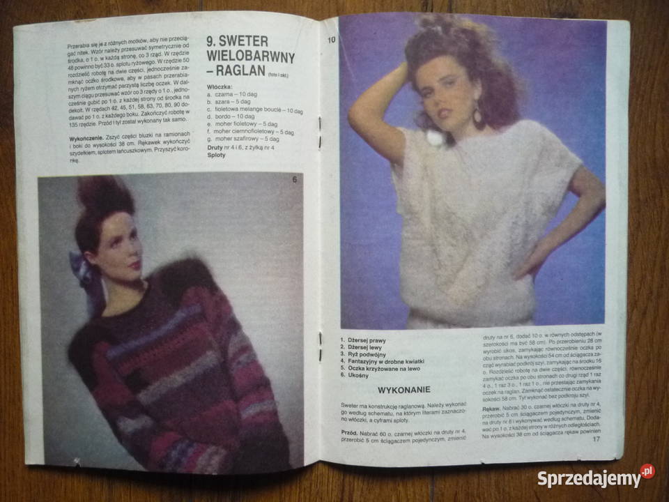 Wzory na druty Swetry i sweterki miękka Szczecin
