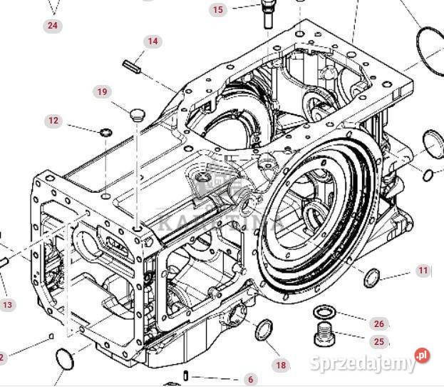 Massey Ferguson 7516 Obudowa Centralna