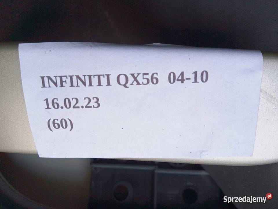 TAPICERKA BOCZEK DRZWI PRAWY TYŁ INFINITI QX56 Nowy Tomyśl